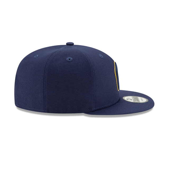 Milwaukee Brewers MLB New Era Men's Navy 9Fifty Basic Snapback Hat