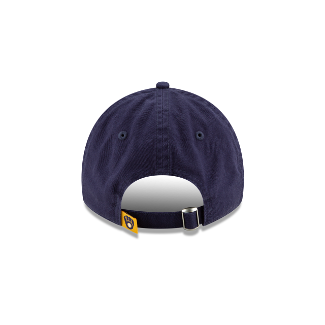 Milwaukee Brewers MLB New Era Men's Navy 9Twenty Core Classic Adjustable Hat