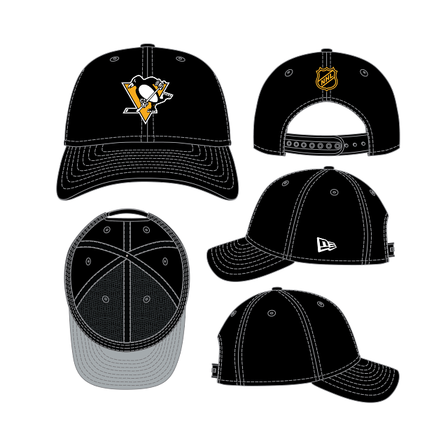 Pittsburgh Penguins NHL New Era Men's Black 9FORTY M-Crown Hat
