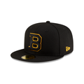 Boston Bruins NHL New Era Men's Black Vintage Collection 59Fifty Fitted Hat
