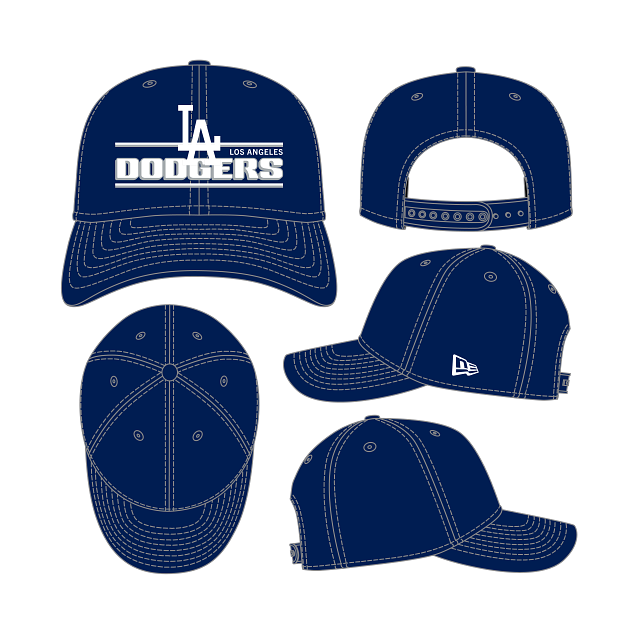 New Era Los Angeles Dodgers Stated 9SEVENTY Stretch-Snap Hat-Royal