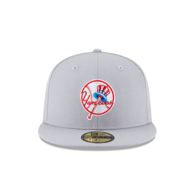 New York Yankees MLB New Era Men's Grey 59Fifty Cooperstown 1946 Wool Fitted Hat