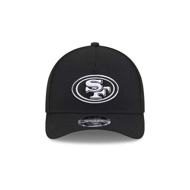 New Era San Francisco 49ers M-Crown 9FORTY A-Frame  Adjustable Hat-Black/White