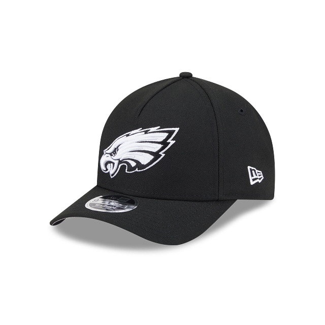 New Era Philadelphia Eagles M-Crown 9FORTY A-Frame  Adjustable Hat-Black/White