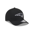 New Era New England Patriots M-Crown 9FORTY A-Frame Adjustable Hat-Black/White