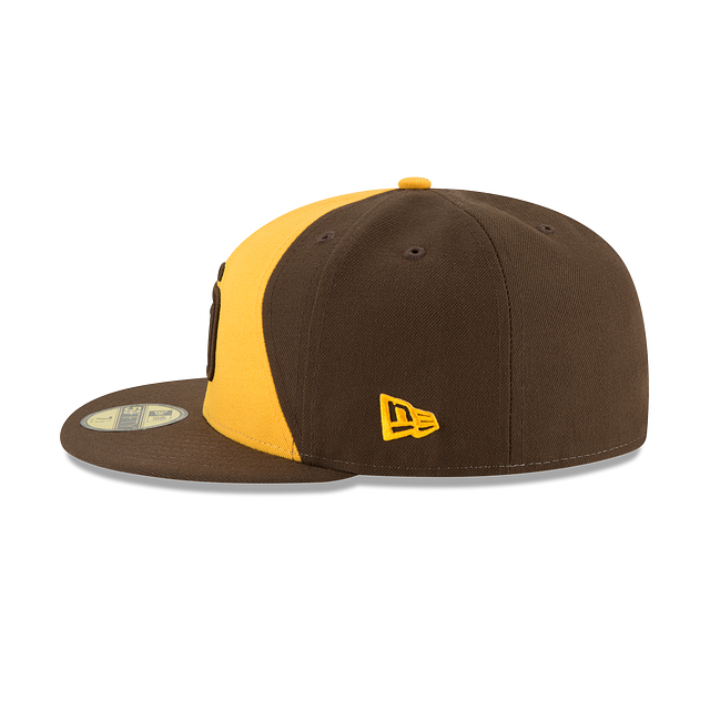 San Diego Padres MLB New Era Men's Brown/Yellow 59Fifty Authentic Collection Alternate 2017 Fitted Hat