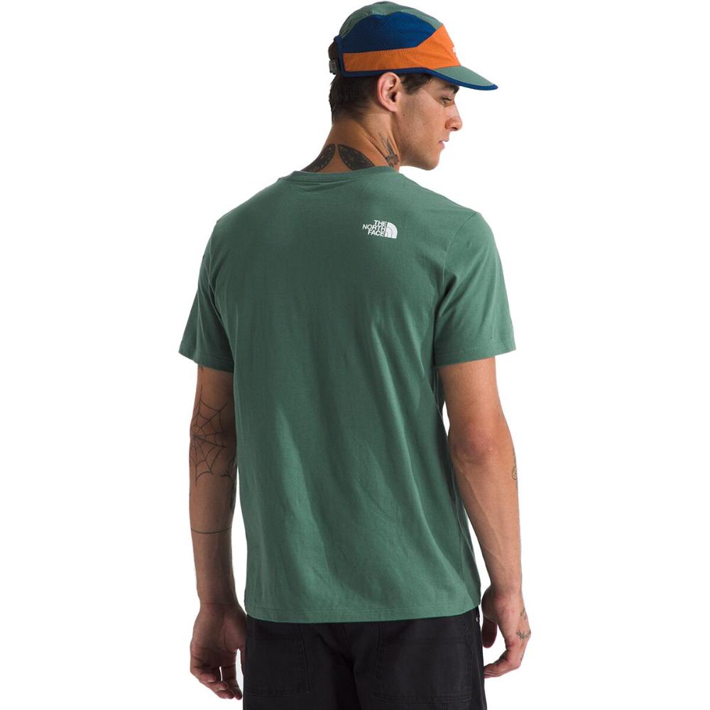 The North Face - Short Sleeve Evolution Half Dome Tee - Men's - Duck Green/TNF White