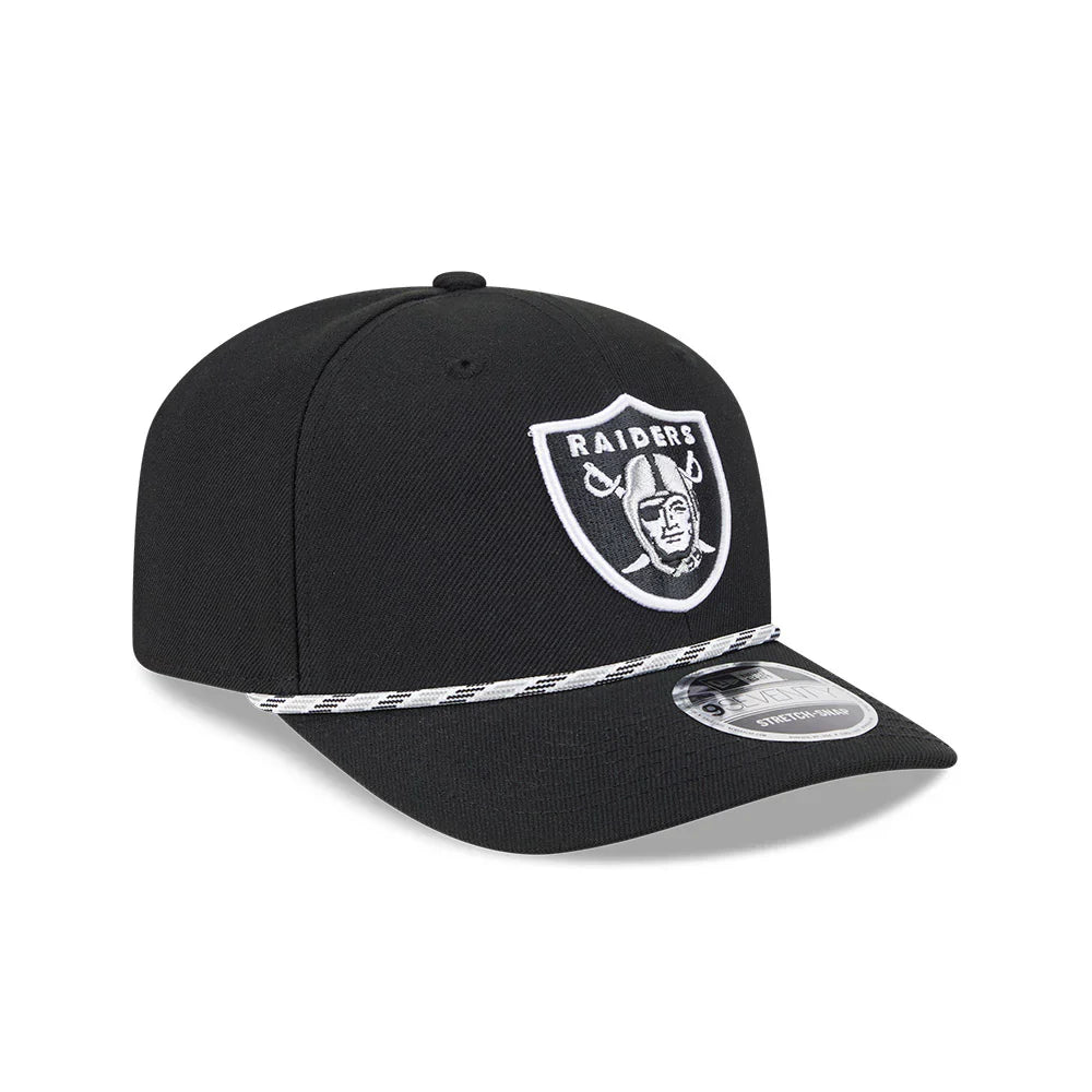 New Era Las Vegas Raiders Gameday Multi Rope 9SEVENTY Stretch-Snap Adjustable Hat-Black