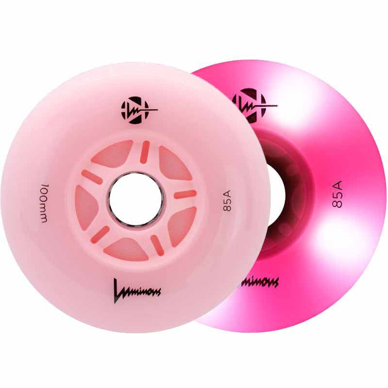 Luminous LED 100mm/85A Wheels (Pack of 3)
