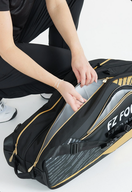 FZ Forza Tour Line 6 Pcs Racket Bag [Black/Gold]