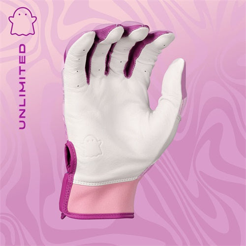 Easton Ghost Ethos Unlimited Fastpitch Batting Gloves Adult Lilac – Premium Grip Softball Gloves with Goatskin Leather Palm