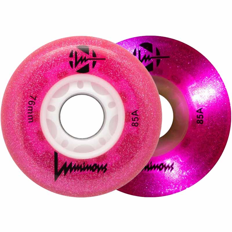 Luminous LED 76mm/85A Wheels (Pack of 4)