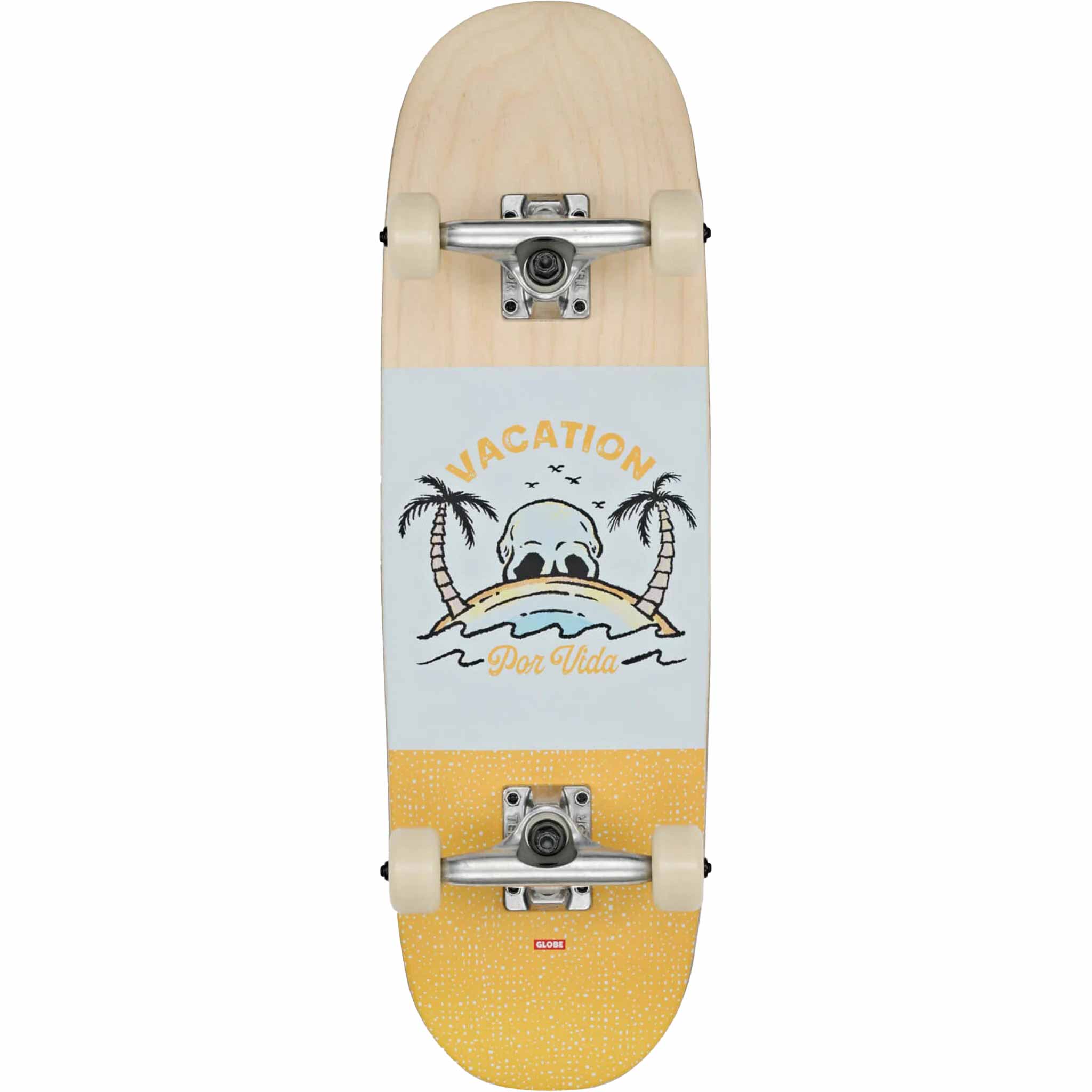 Globe Kids Softie Mini Skateboard Complete Natural Por Vida 7.9"
