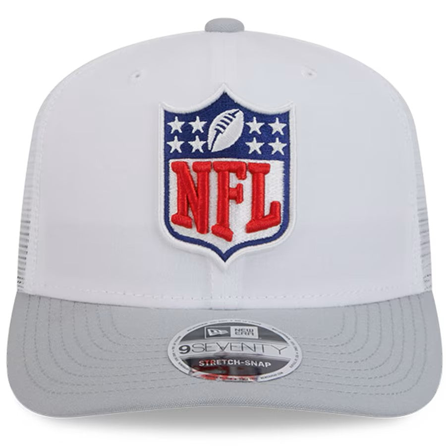 NFL Logo New Era Men's White/Grey 9Seventy 2024 NFL Training Camp Stretch Snapback