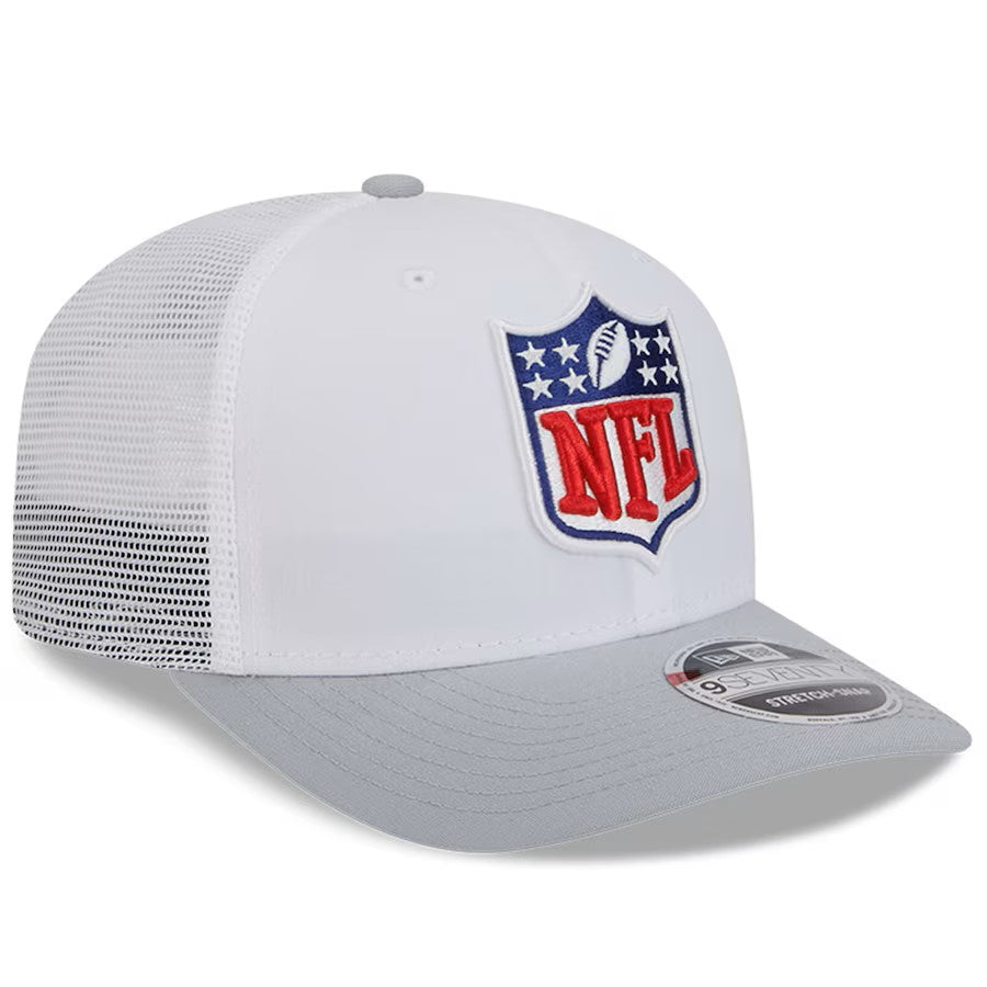 NFL Logo New Era Men's White/Grey 9Seventy 2024 NFL Training Camp Stretch Snapback