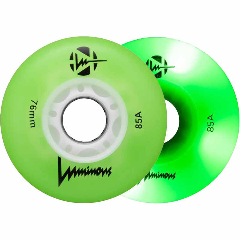 Luminous LED 76mm/85A Wheels (Pack of 4)
