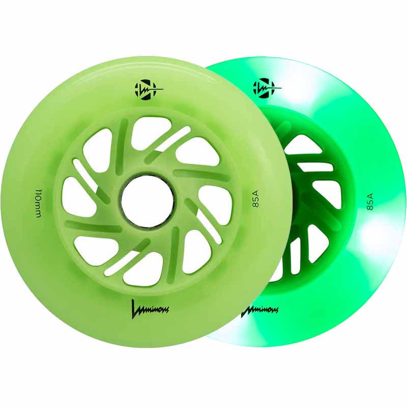 Luminous LED 110mm/85A Wheels (Pack of 3)