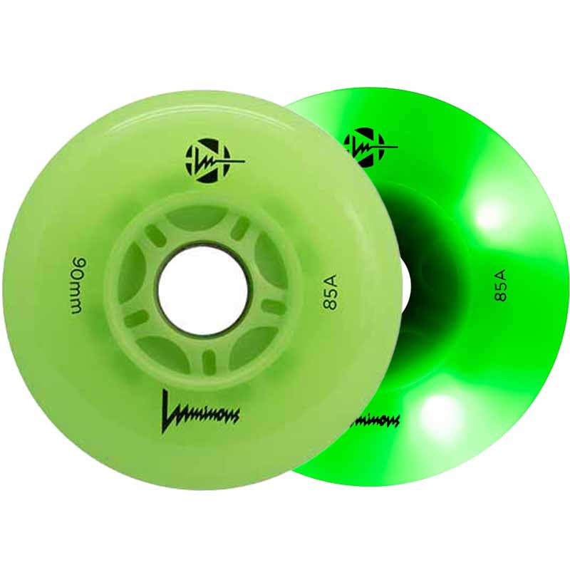 Luminous LED 90mm/85A Wheels (Pack of 4)