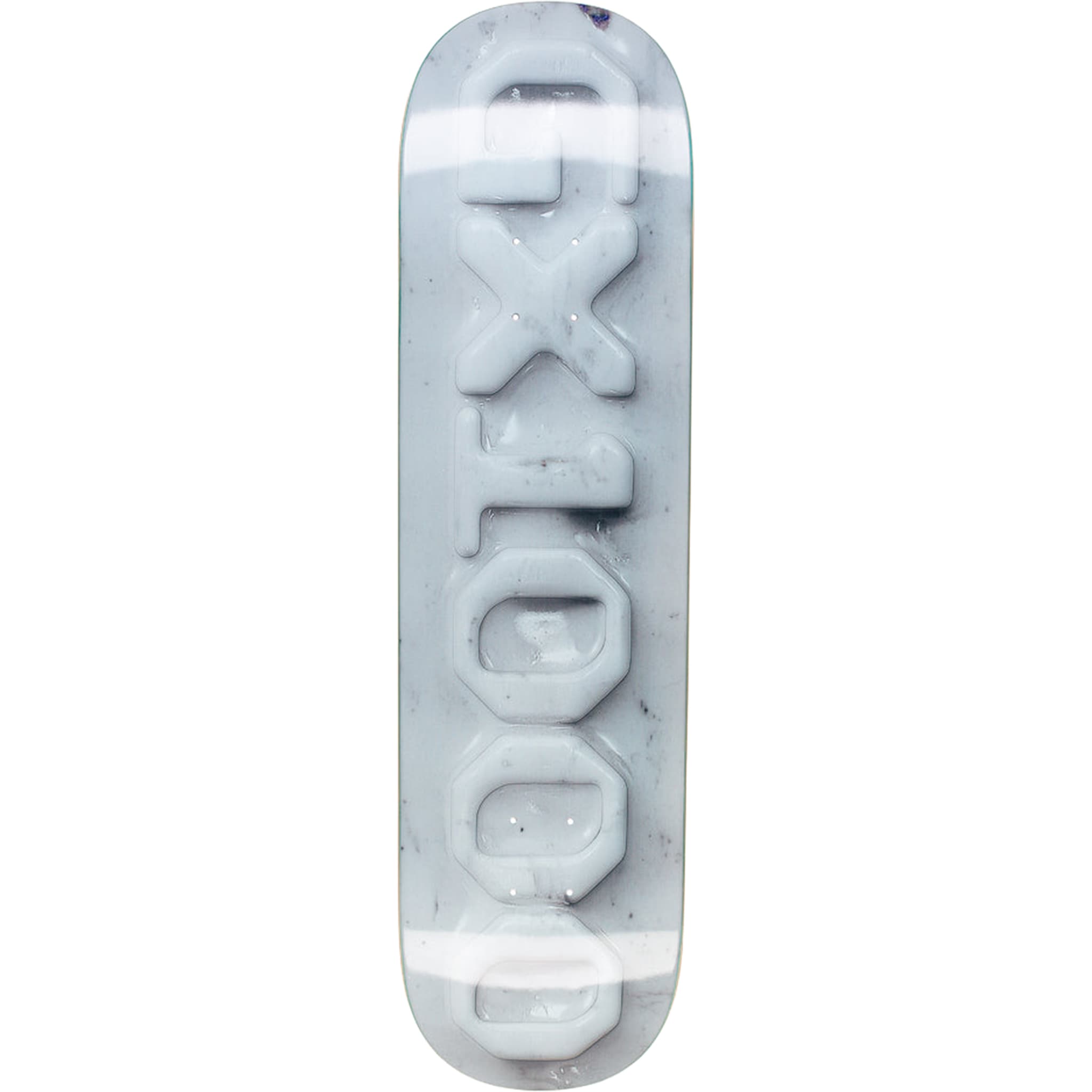 GX1000 OG Logo Ceramic White Skateboard Deck 8.25"