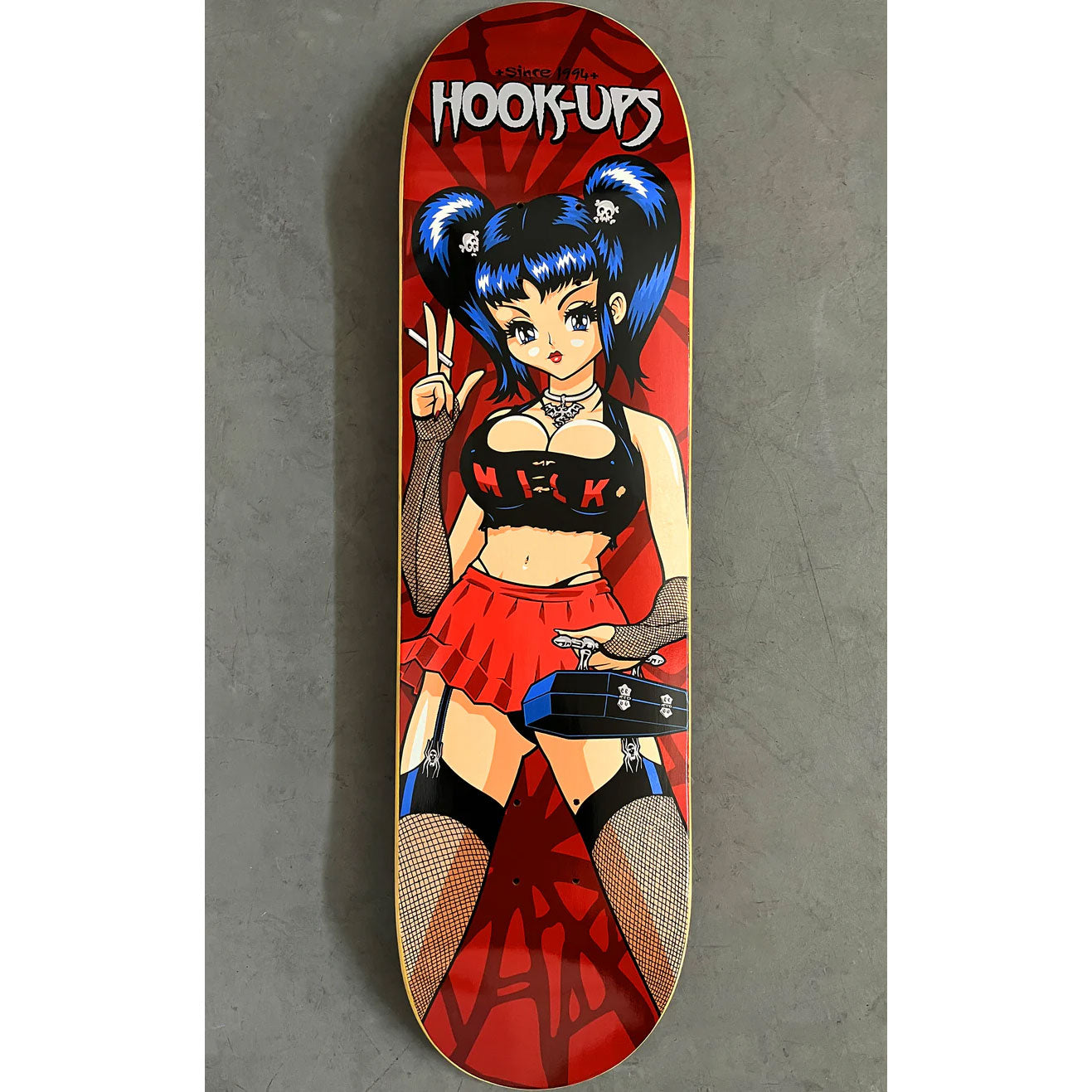 Hook Ups Skateboard Deck Raven 8.25" x 32.25"