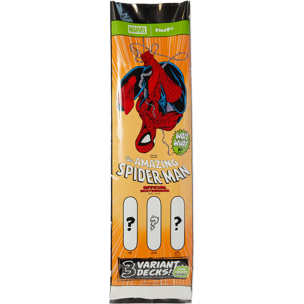 Huf The Amazing Spider-Man 321 Blind Bag Skateboard Deck 8.25"