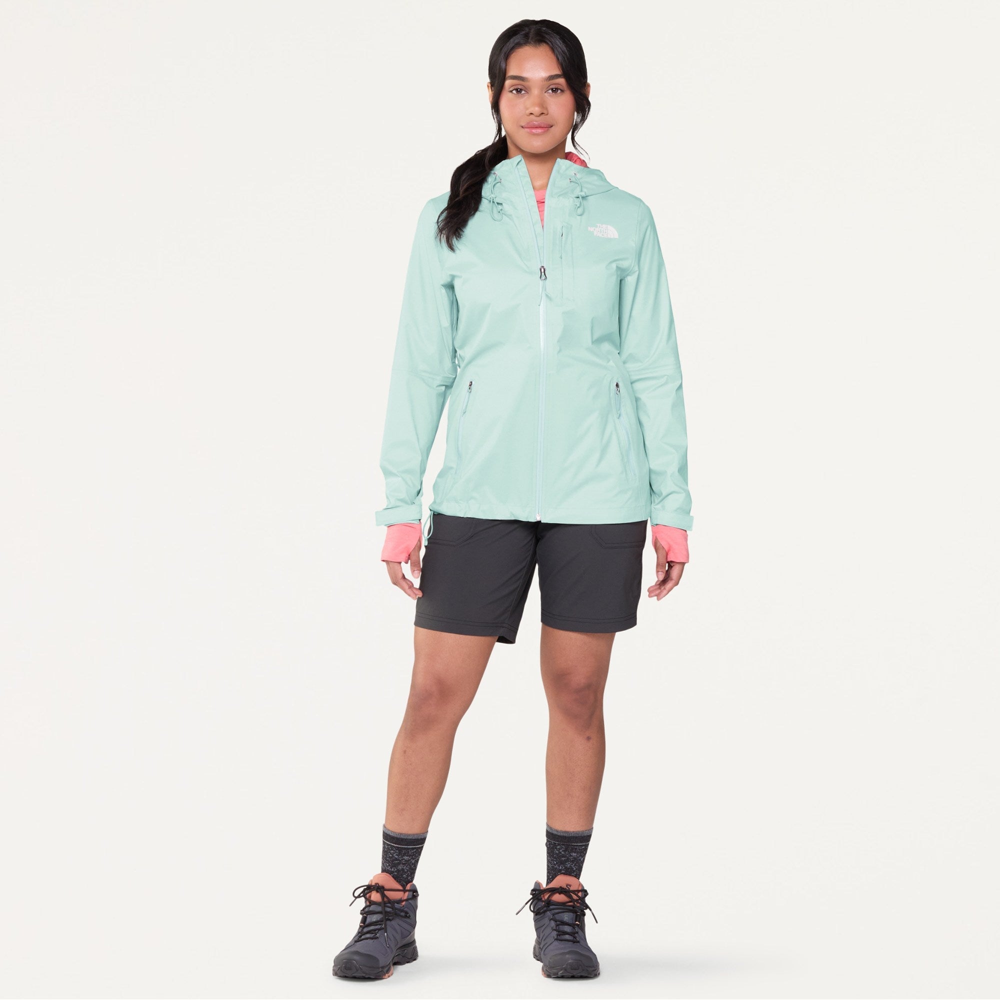 The North Face - Alta Vista Rain Jacket - Women's - Opal Frost