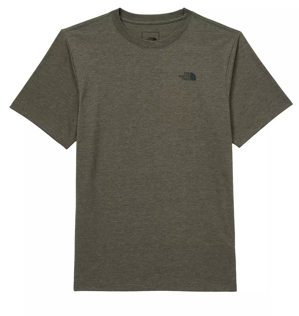The North Face - Men's Short Sleeve Tri-Blend Tee - New Taupe Green White Heather