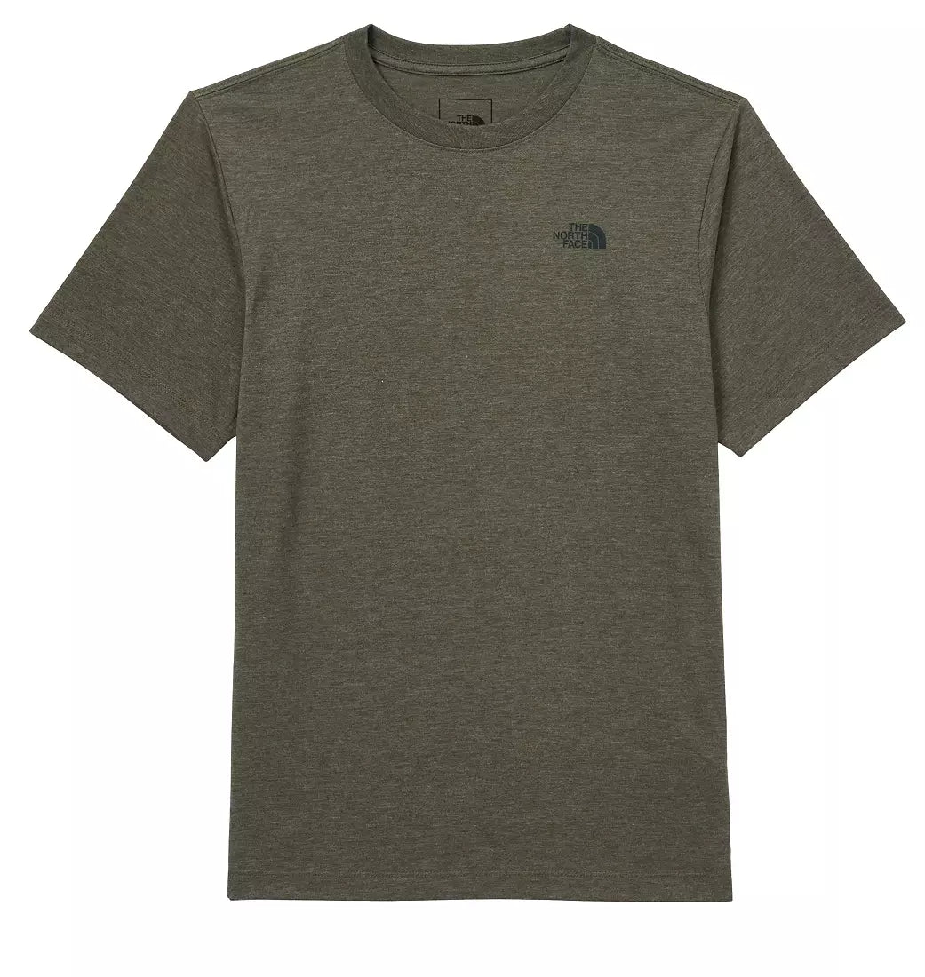 The North Face - Men's Short Sleeve Tri-Blend Tee - New Taupe Green White Heather