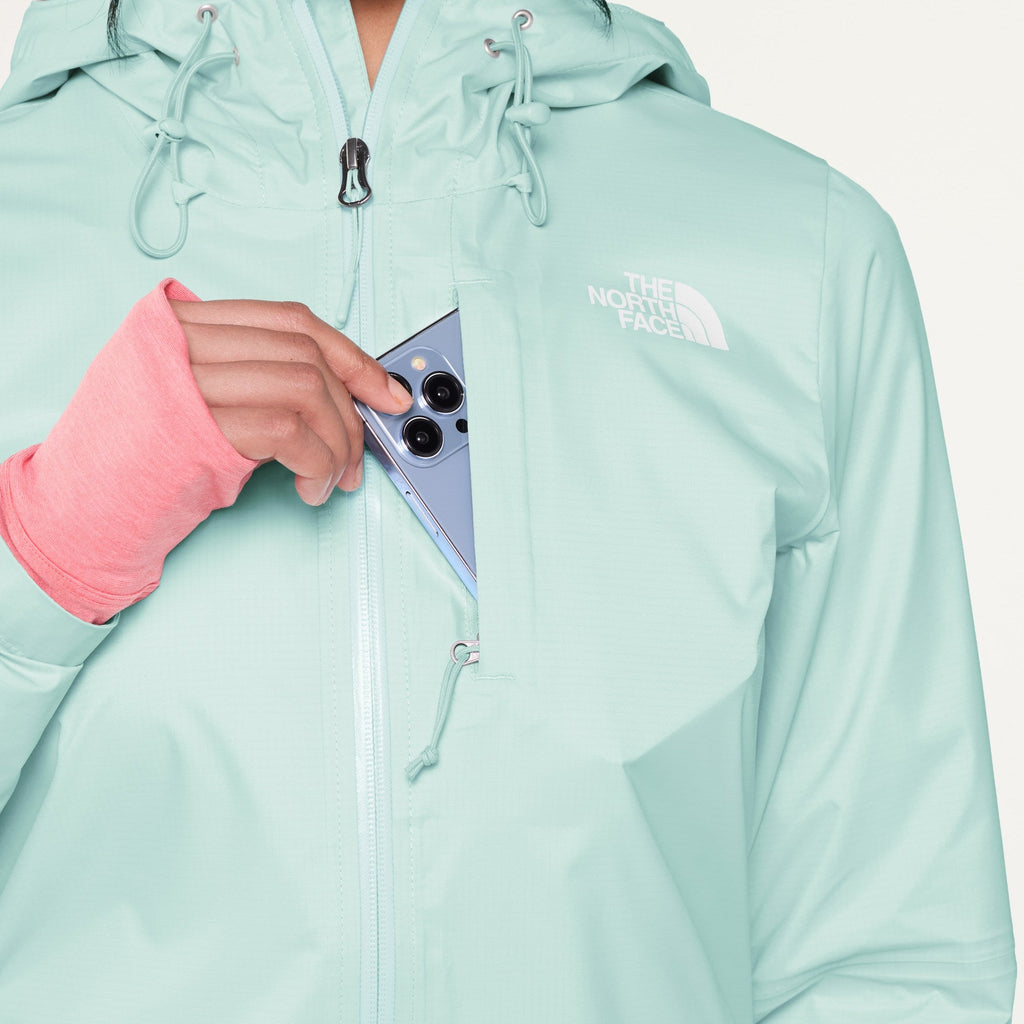 The North Face - Alta Vista Rain Jacket - Women's - Opal Frost