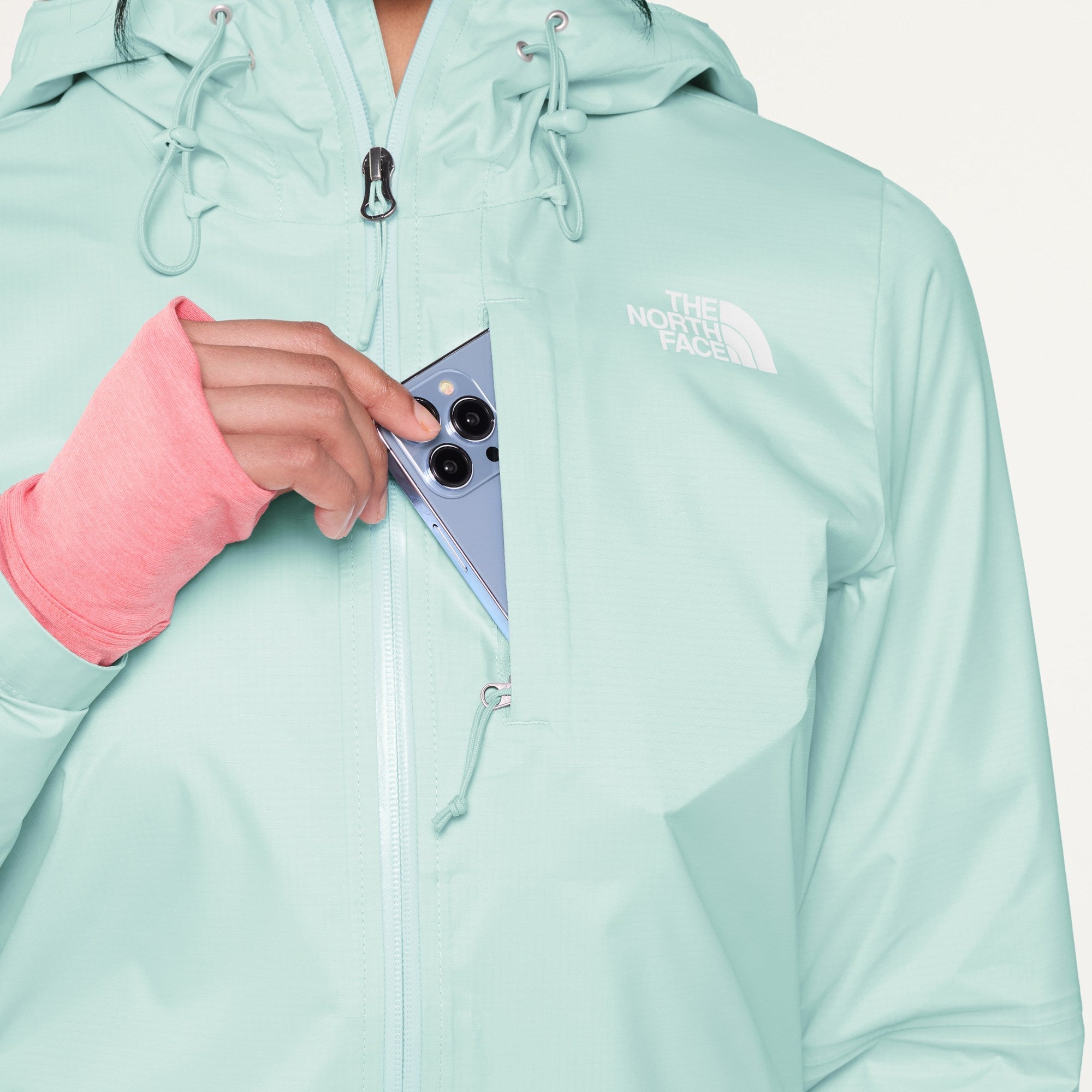 The North Face - Alta Vista Rain Jacket - Women's - Opal Frost