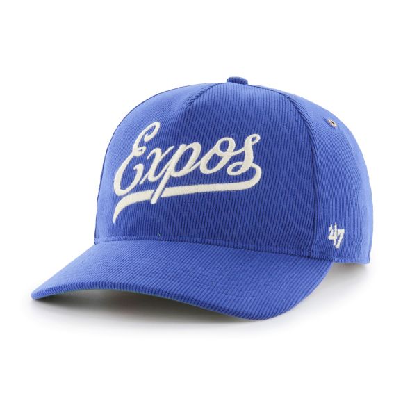 Montreal Expos MLB 47 Brand Men's Royal Blue Golden Age Cord Hitch Adjustable Hat