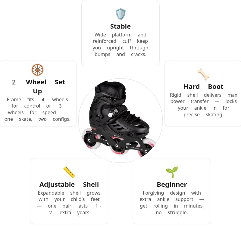 Powerslide Khaan Jr Pro Kids Skates