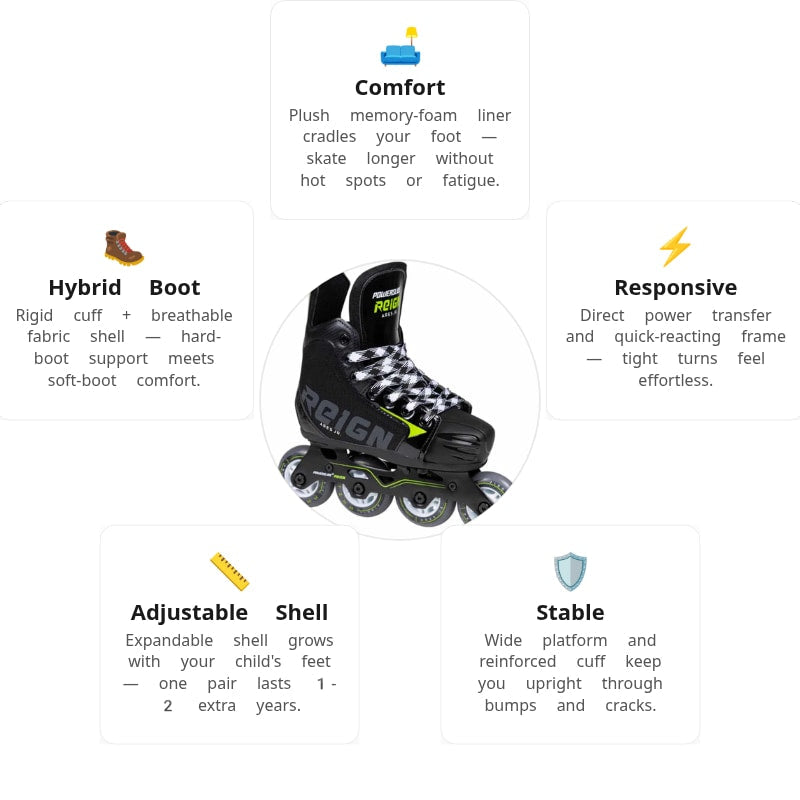 Reign Ares Junior Hockey Skates