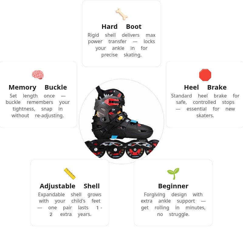 Flying Eagle S6S Pro Sonos Black Kids Skates