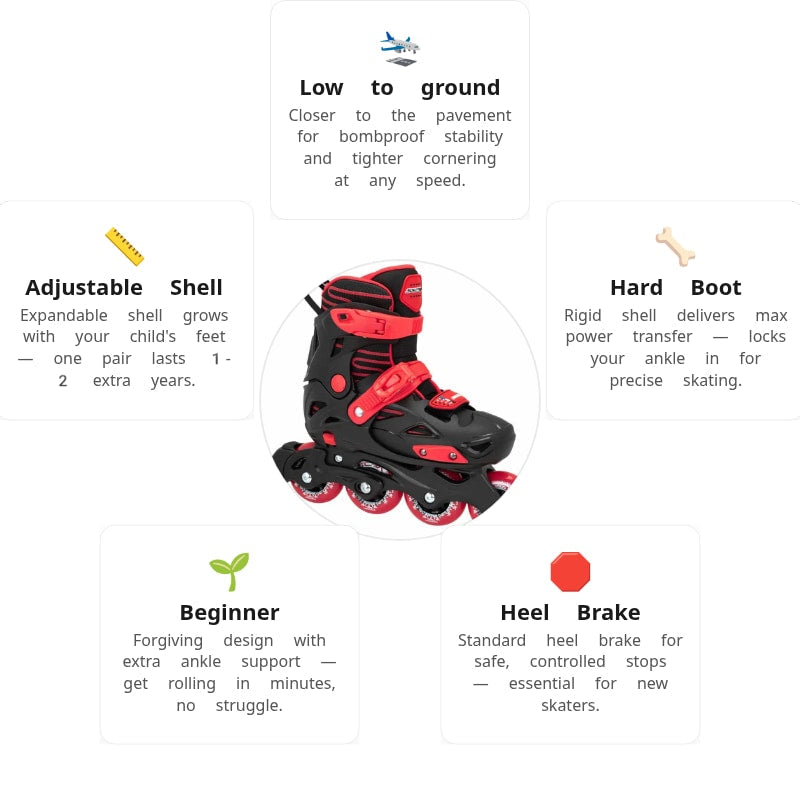 Seba STJ Red Kids Skates