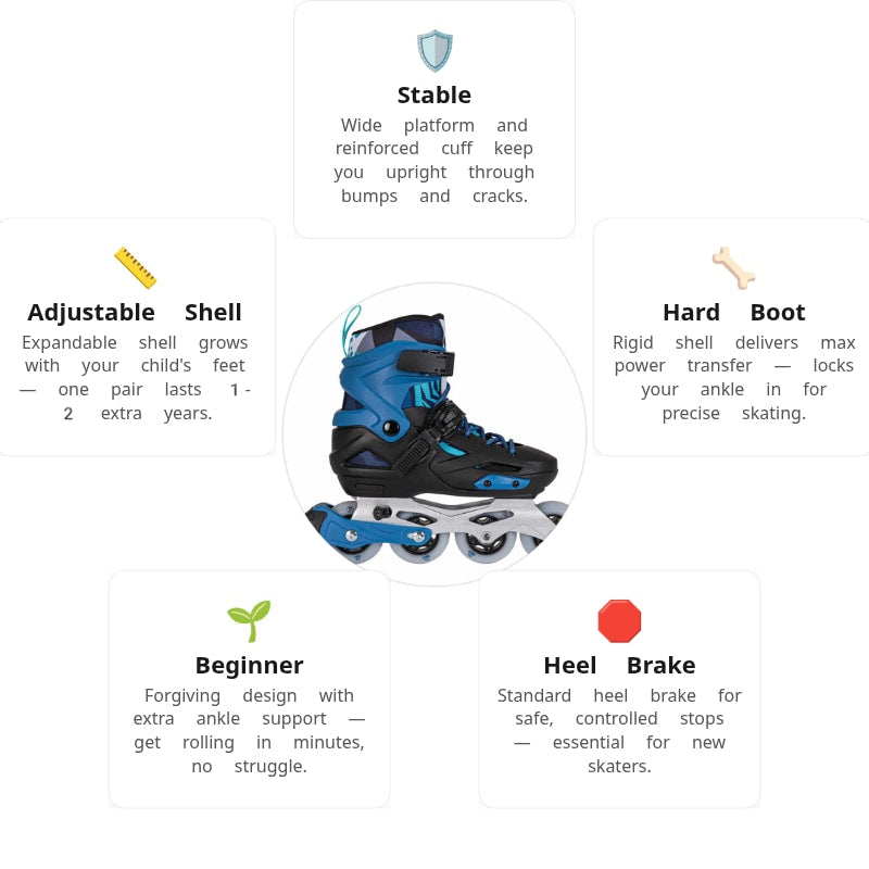 Playlife Flash Blue adj. Kids Skates