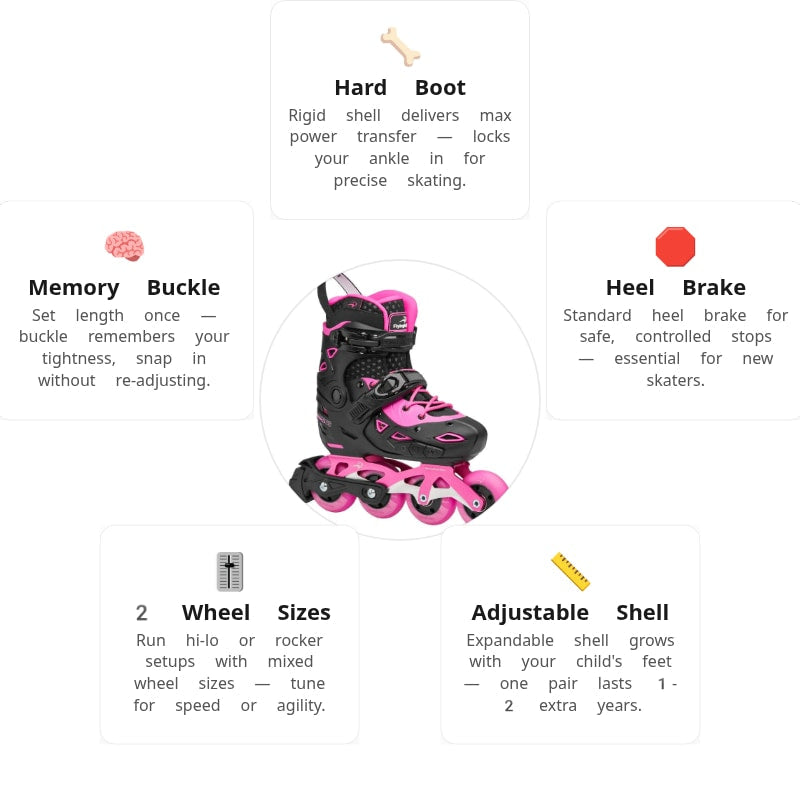 Flying Eagle S9S Dynamo Pink Kids Skates