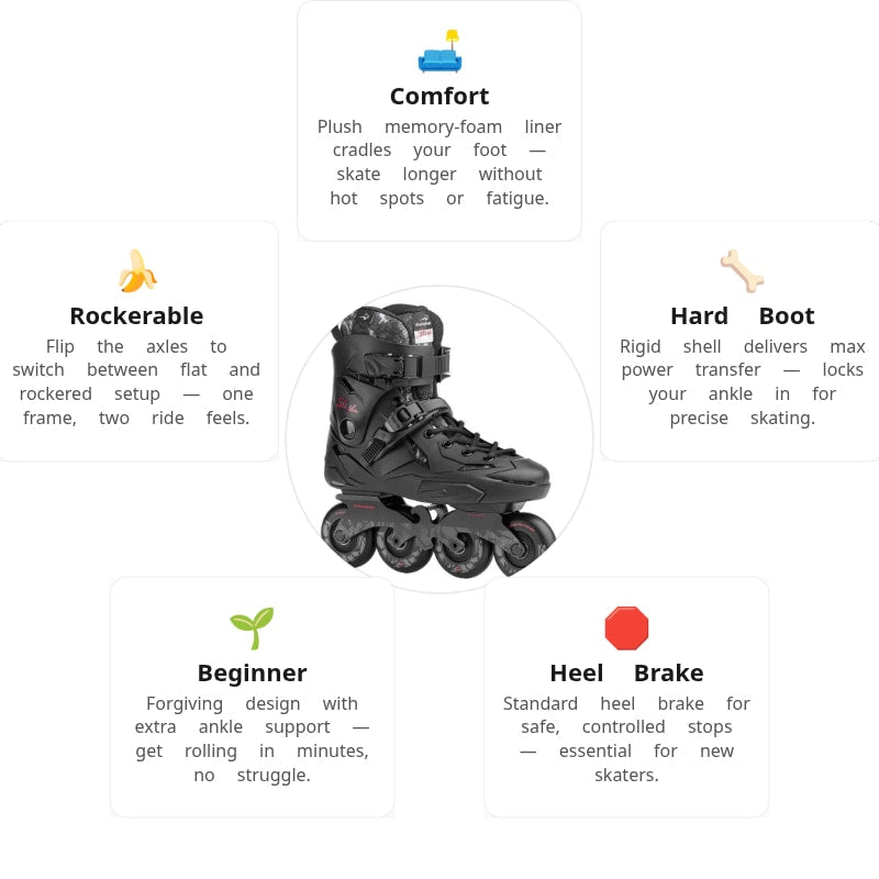 Flying Eagle X3 S7680 Shrike Black Skates
