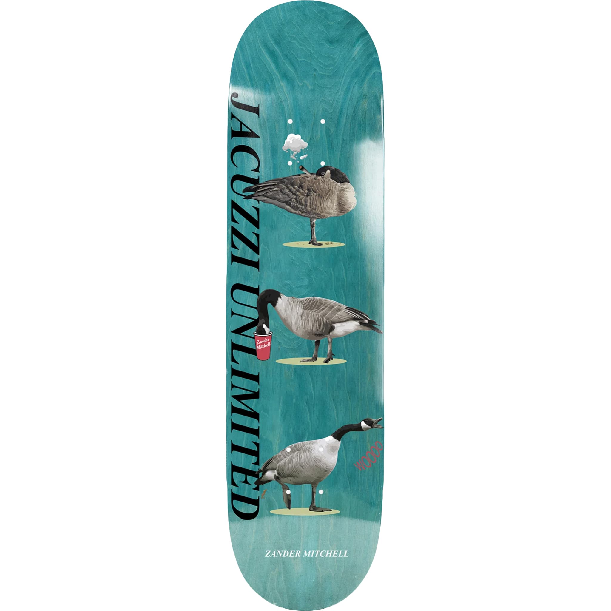 Jacuzzi Zander Mitchell Geese EX7 Skateboard Deck 8.25"