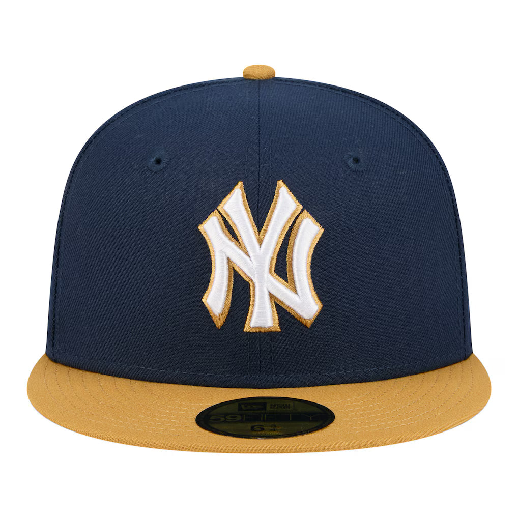 New Era New York Yankees 2-Tone Color Pack 59FIFTY Fitted Hat-Navy/Khaki