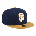 New Era San Francisco Giants Two-Tone Color Pack 59FIFTY Fitted Hat - Navy/Khaki