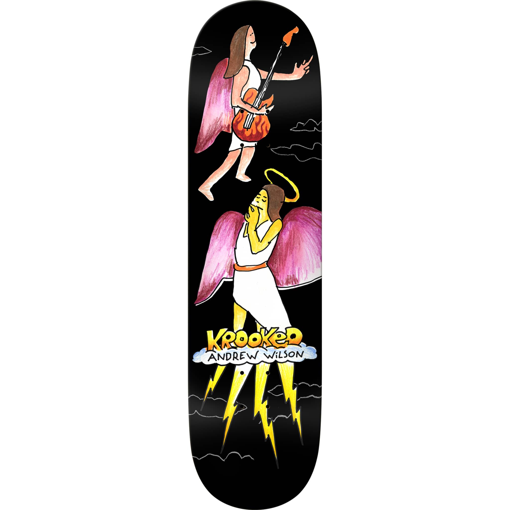 Krooked Andrew Wilson Angel True Fit Skateboard Deck 8.25"