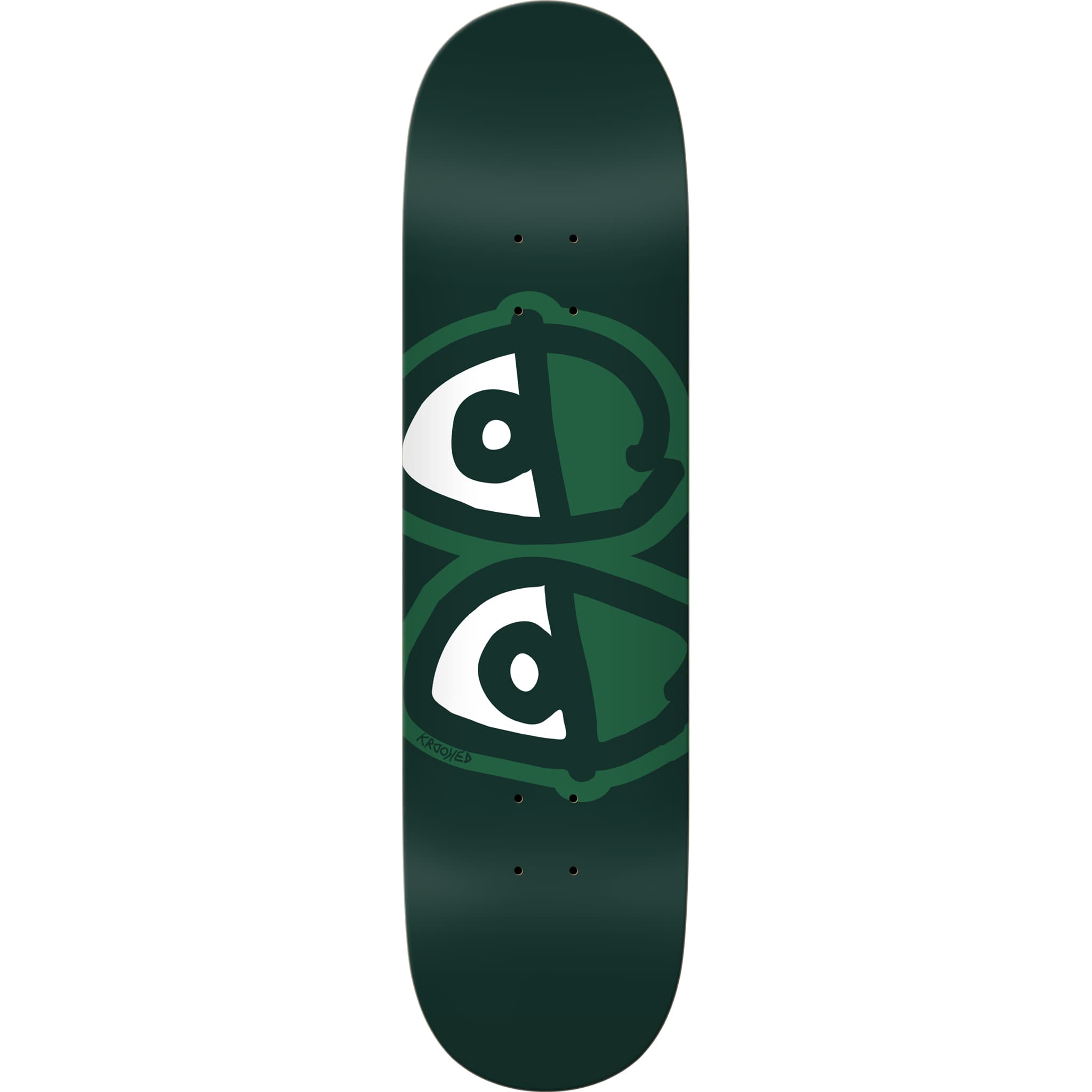 Krooked Eyes Team Green Easy Riders Skateboard Deck 8.25"
