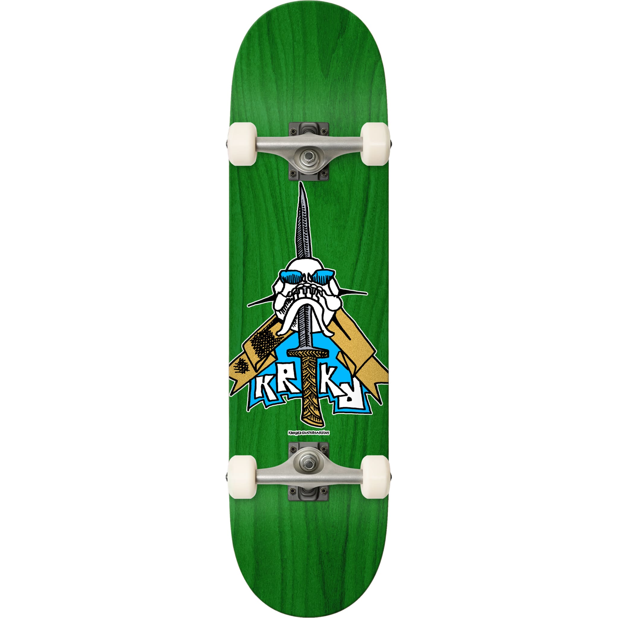 Krooked Skull & Sword Skateboard Complete 8.5"
