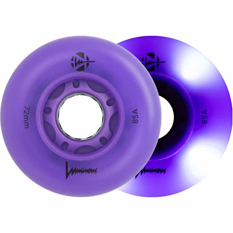 Luminous LED 72mm/85A Wheels (Pack of 4)