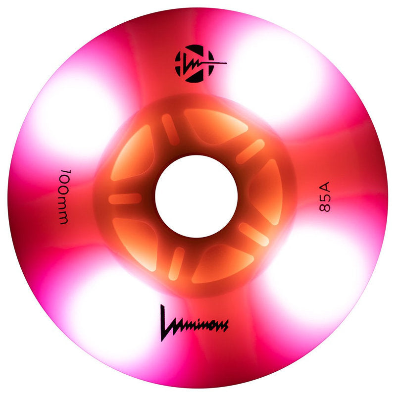 Luminous LED 100mm/85A Wheels (Pack of 3)