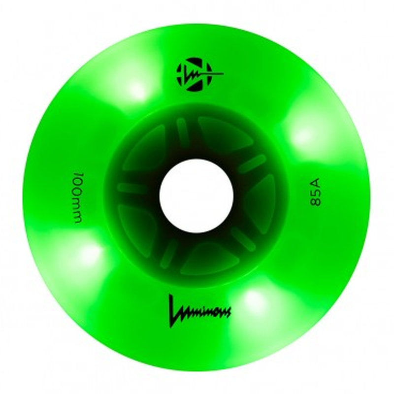 Luminous LED 100mm/85A Wheels (Pack of 3)