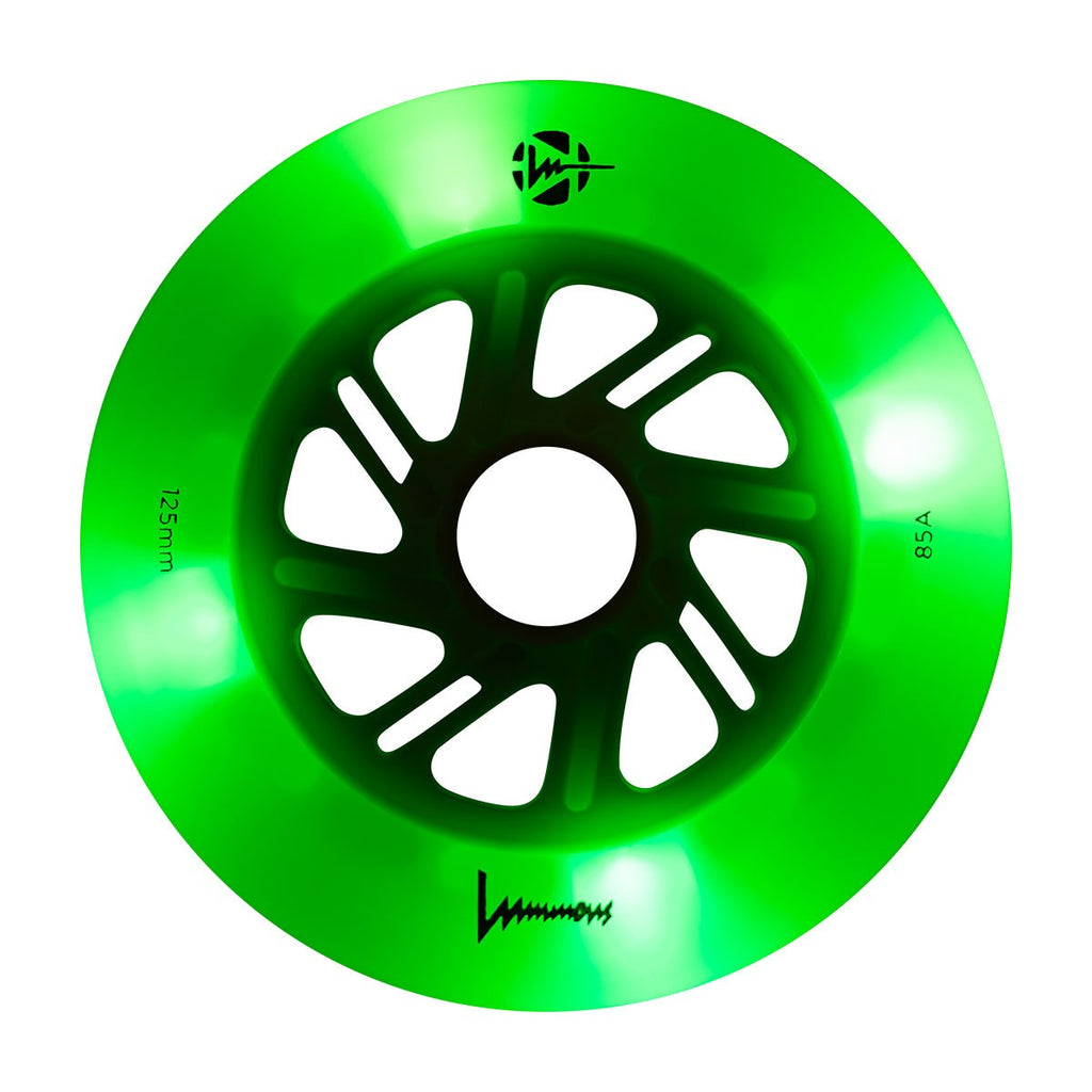 Luminous LED 125mm/85A Wheels (Pack of 3)