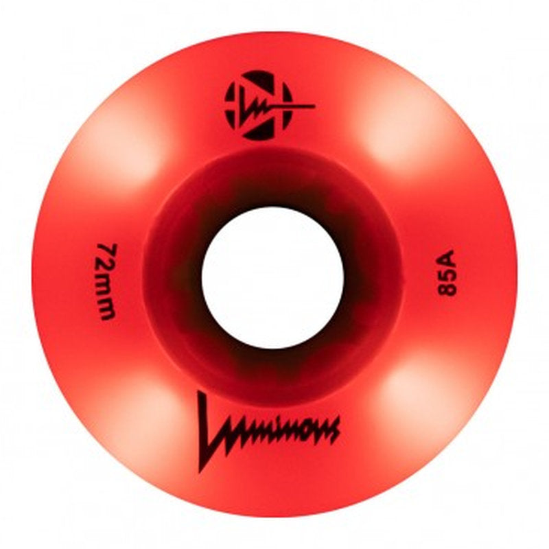 Luminous LED 72mm/85A Wheels (Pack of 4)