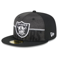 New Era Men's Las Vegas Raiders 2023 NFL Training Camp 59FIFTY Fitted Hat-Black